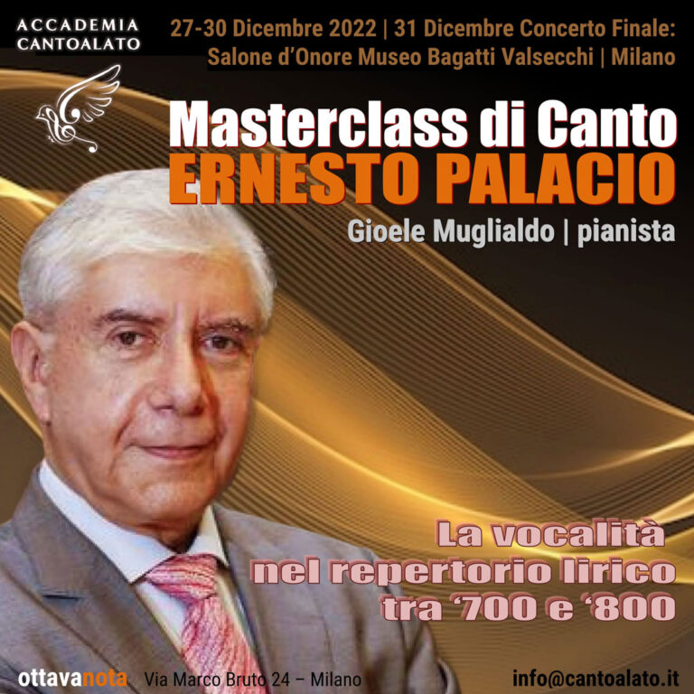 Masterclass di Canto con Ernesto Palacio