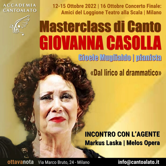 Masterclass di Canto con Giovanna Casolla